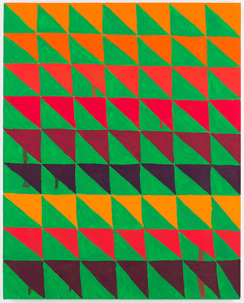 Untitled (green triangles), 2007