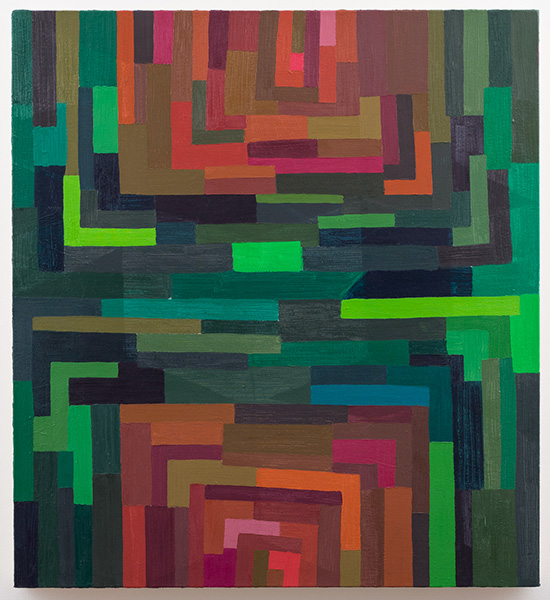 Untitled (green and orange), 2007