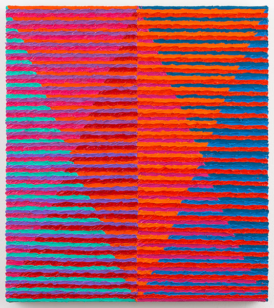 Side by Side Orange and Blue, 2013