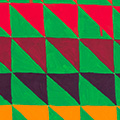 thumbnail of Untitled (green triangles), 2007. oil on canvas, 30 x 24
